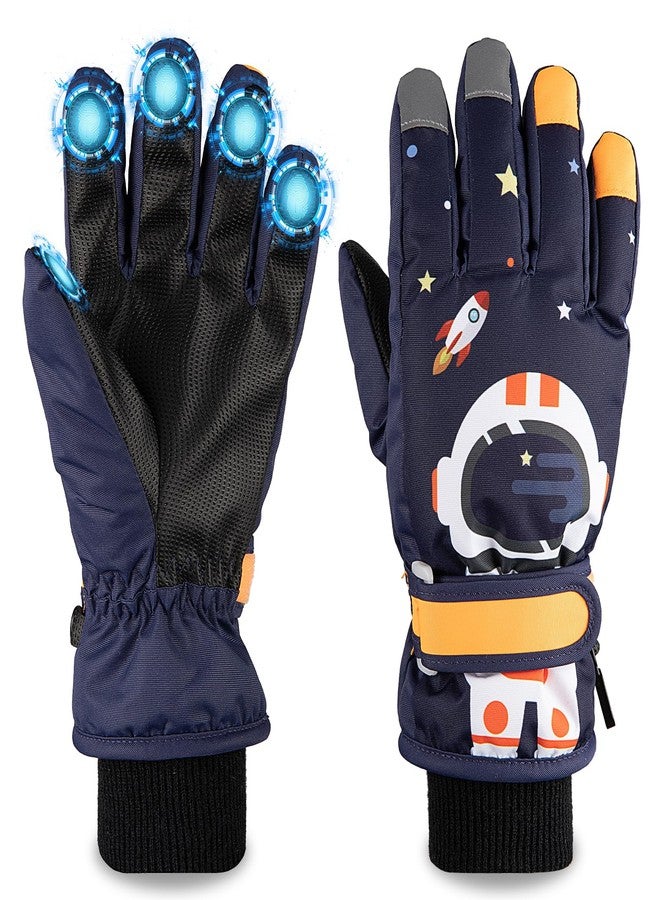 OMECHY Kids Ski Snow Gloves Waterproof Winter Cold Weather Windproof Warm Snowboard Sport Mittens for Boys Girls - Image 1